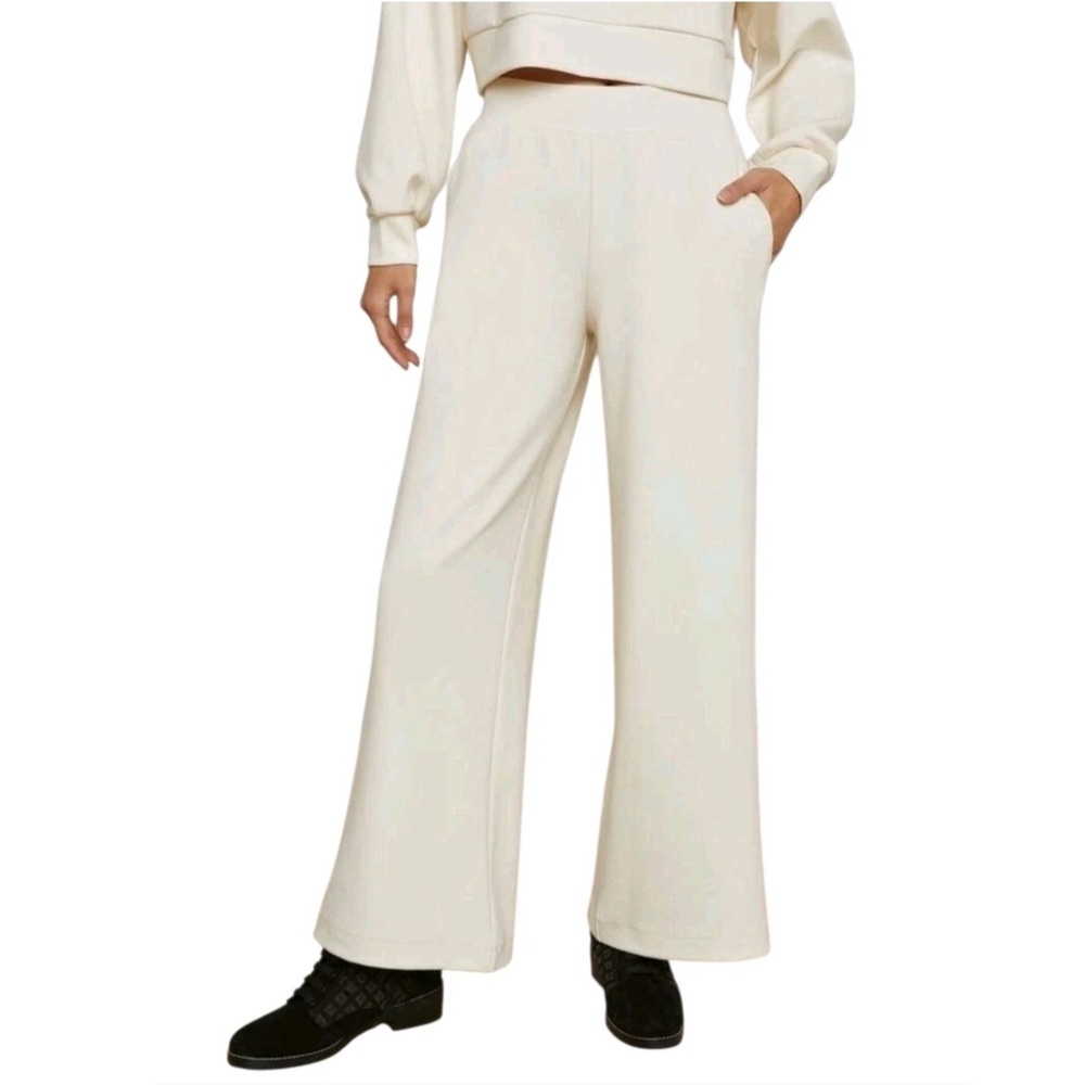 L'AGENCE Womens Pants Size Large Ivory Darcelle Pull On Double Knit New